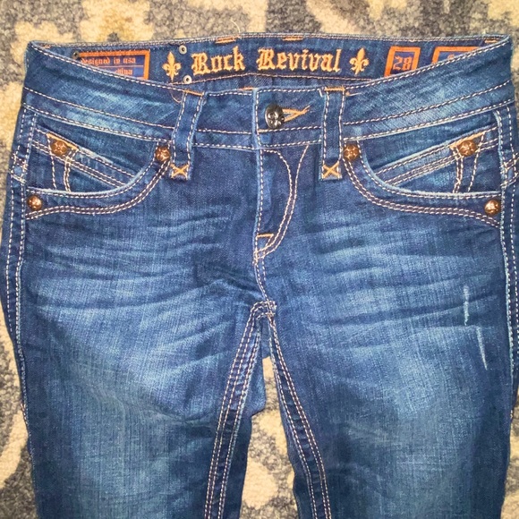 Rock Revival Gwen Boot Cut Jeans, Size 28. - Picture 3 of 6